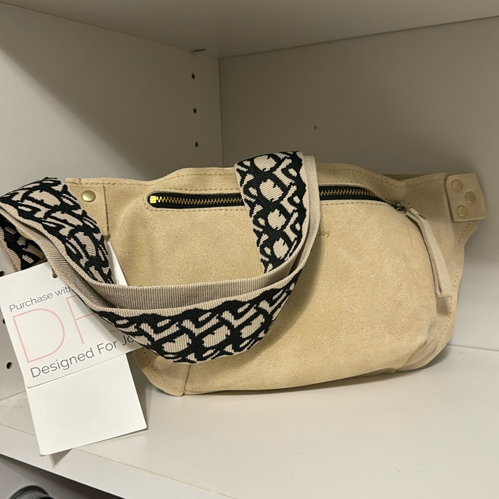 Suede Crossbody/Fanny Bag